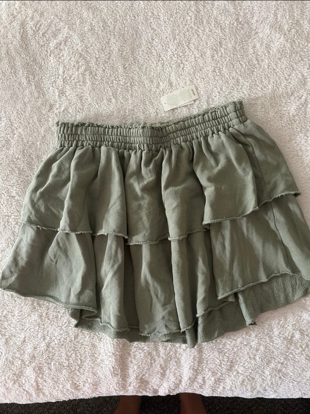 aerie tiered mini skirt